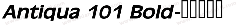 Antiqua 101 Bold字体转换